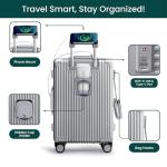 Nobl Zipperless Aluminum Travel Luggage with TSA Locks