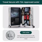 Nobl Zipperless Aluminum Travel Luggage with TSA Locks