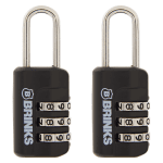 Brinks Zinc Combination Sport Padlock 2-Pack