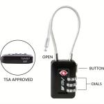 TSA Approved Combination Luggage Locks - 2 Pack