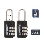 Brinks Zinc Combination Sport Padlock 2-Pack