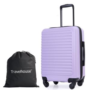 Travelhouse 20" Lightweight Hardshell Luggage - Light Purple