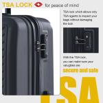 3-Piece Lightweight Hardshell Luggage Set with TSA Lock