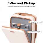 Travelhouse 4-Piece TSA Lock Luggage Set - White