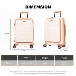 Travelhouse 4-Piece TSA Lock Luggage Set - White