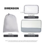 Travelhouse 4-Piece TSA Lock Luggage Set - White