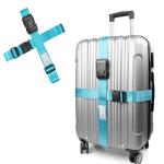 Adjustable TSA Approved Luggage Straps with Lock