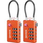 TSA Approved 4-Digit Luggage Locks - 2-Pack