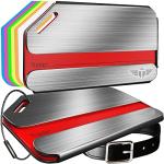 Durable Stainless Steel Personalized Luggage Tags - 2 Pack