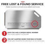 Durable Stainless Steel Personalized Luggage Tags - 2 Pack