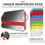 Durable Stainless Steel Personalized Luggage Tags - 2 Pack