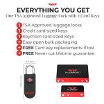 Talonport TSA Approved Keyless Luggage Locks