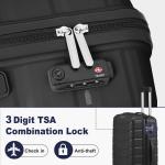 Zimtown 2-Piece Hard Shell Luggage Set with TSA Lock