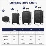 Zimtown 2-Piece Hard Shell Luggage Set with TSA Lock