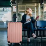 Zimtown 4-Piece Hard Shell Luggage Set with TSA Lock