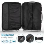 Zimtown 4-Piece Hard Shell Luggage Set with TSA Lock