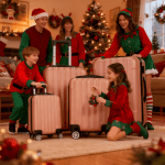 Zimtown 4-Piece Hard Shell Luggage Set with TSA Lock