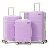 Zimtown Lightweight Purple Luggage Set with TSA Lock