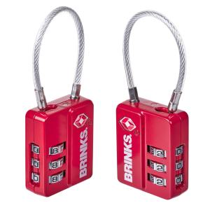 Brinks 3-Dial TSA Luggage Locks - 2-Pack