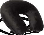 Protégé Microfiber Neck Pillow, Black