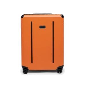 Ridge Check In Luggage - German Makrolon Polycarbonate Shell - TSA-Approved Lock with 360° Spinner Wheels (Basecamp Orange)