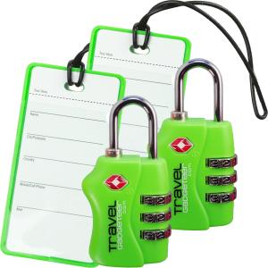 TSA Luggage Lock Set with Colorful Tags