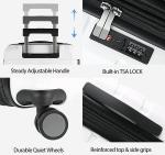 KROSER 20" Expandable Hardside Luggage with TSA Lock