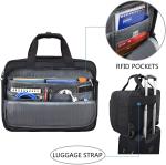 KROSER 17.3” Rolling Laptop Bag – Black