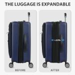 KROSER TSA-Approved Expandable Carry-On Luggage