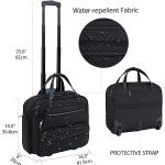 KROSER Women's Rolling Laptop Bag with RFID Pockets
