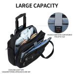 KROSER Women's Rolling Laptop Bag with RFID Pockets