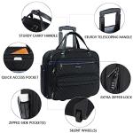 KROSER Women's Rolling Laptop Bag with RFID Pockets