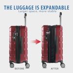 KROSER 20-Inch Expandable Carry-On with TSA Lock