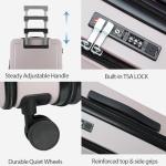 KROSER 20-Inch Expandable Carry-On with TSA Lock