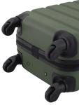 Wrangler 20-Inch Green Carry-On Spinner Luggage
