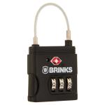Brinks TSA Combination Luggage Padlock with Cable