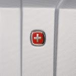 SwissGear 3750 Carry-On Spinner Luggage, Silver