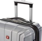 SwissGear 3750 Carry-On Spinner Luggage, Silver