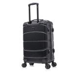 DUKAP SENSE 24" Lightweight Hardside Luggage Black