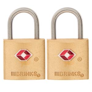 Brinks Brass TSA Travel Keyed Padlocks – 2 Pack