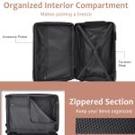 EUROCO 28" Hardside Luggage with TSA Lock