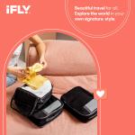 iFLY Black Expandable Packing Cubes Set of 3