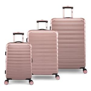 iFLY Rose Gold Hardside Luggage Set - 3 Pieces