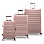 iFLY Rose Gold Hardside Luggage Set - 3 Pieces