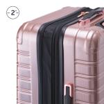 iFLY Rose Gold Hardside Luggage Set - 3 Pieces