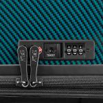 iFLY Carbon Elite 28" Teal Checked Luggage Lock
