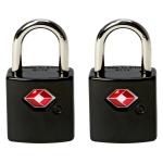 Protege Black TSA Luggage Lock Set of 2