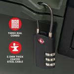 Allen Company TSA Combination Lock with Steel Cable