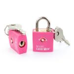 Miami CarryOn Pink TSA Approved Luggage Padlock