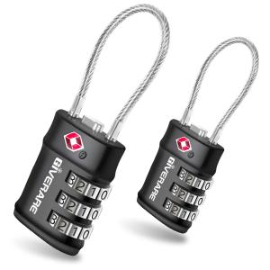 GIVERARE 2 Pack TSA Luggage Locks with 3-Digit Combo